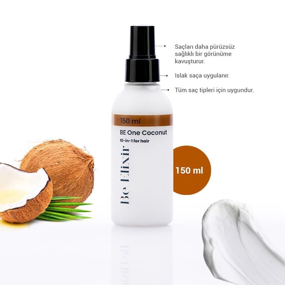 Be One Coconut - Saç Bakım Krem Spreyi Hindistan Cevizi 150 Ml - 3