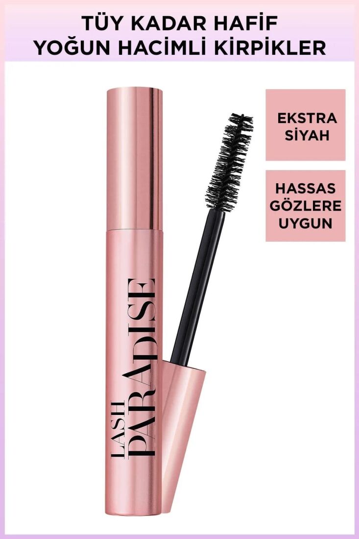 Lash Paradise Intense Black Ekstra Siyah Maskara - 1