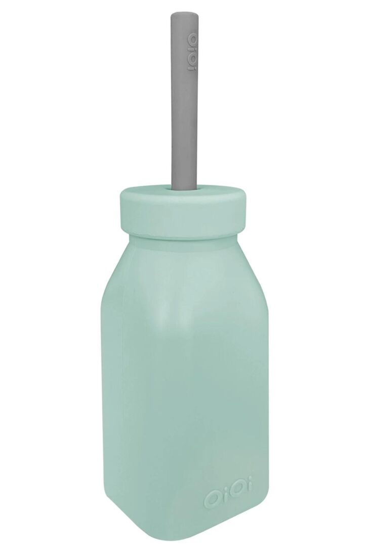 OiOi Şişe + Pipet Riven Green / Powder Grey - 1