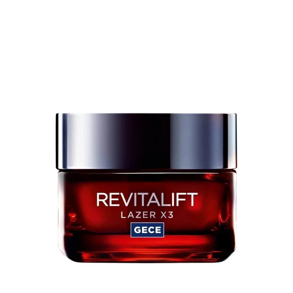 Revitalift Lazer X3 Yoğun Yaşlanma Karşıtı Gece Bakım Kremi 50 Ml - 1