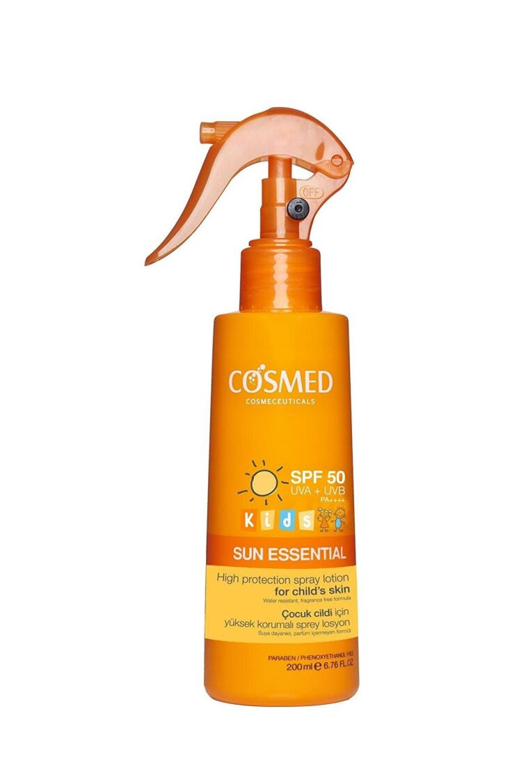 Sun Essential Çocuk Cildi için Yüksek Korumalı Sprey Losyon SPF 50 200 Ml - 1