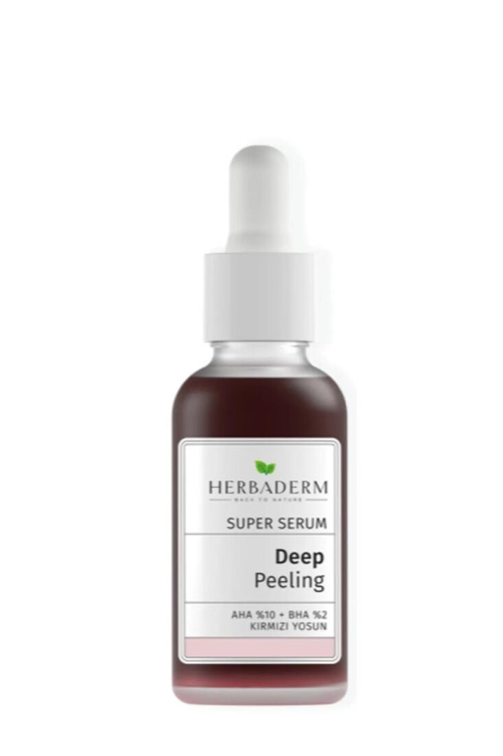 Süper Serum Kırmızı Yüz Peeling AHA %10 + BHA %2 30 Ml - 1